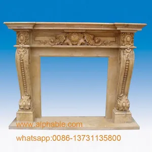 Carved Marble Fireplace Mantels thumbnail-3