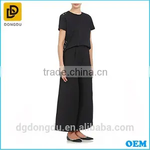 2016 Cheap T Shirt Made in China Cotton Comfortable Lace-Back T Shirt thumbnail-2