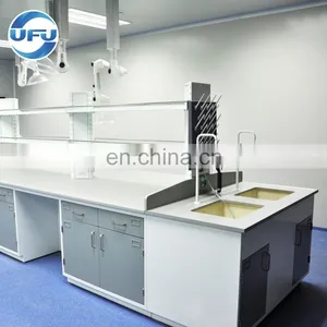 Lab Chemistry Full Steel Laboratory Island Lab Workbench thumbnail-1