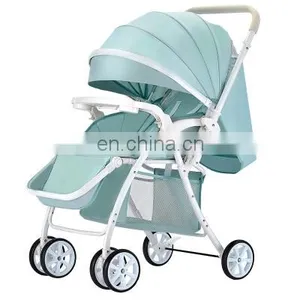 Cheap Baby Stroller Stainless Steel Frame Oxford Canopy Good Baby Pram thumbnail-2