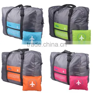Waterproof Foldable Super Lightweight Large Capacity Storage Luggage Bag for Travel Camping, Sports Gear or Gym, Can Attach on t thumbnail-1