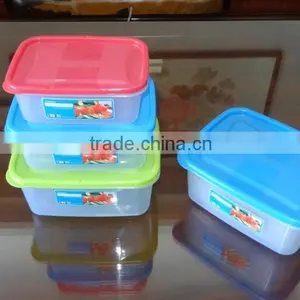 3 Pcs Set Square Plastic Food Storage Container, Storage Box thumbnail-1