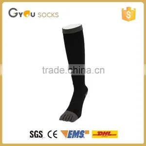 Wholesale Black Long Knee Sports Five Toe Socks High Quality Socks thumbnail-1