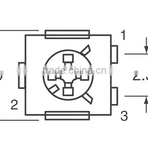 Potentiometers, Variable Resistors Trimmer Potentiometers TS53Y Series TS53YJ102MR10 TRIMMER 1K OHM 0.25W SMD thumbnail-2