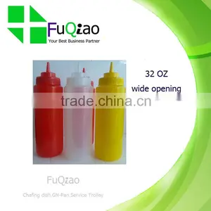 32OZ Food Grade Plastic Squeeze Sauce Bottle With Screw Cap thumbnail-1