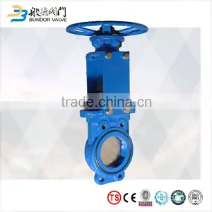 Chemical Industry High Quality Manual Operated Wafer Lug Pn16 Cast Iron Knife Gate Valve thumbnail-3