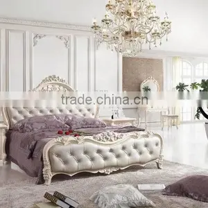 French Style Luxury Hotel Wood Bed thumbnail-1