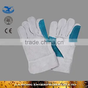 Impact Resistant Gloves Finger Protection Double Palm Leather Gloves LG047 thumbnail-1