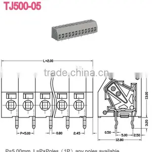 Motor Electrical UL94-V0 Spring Clip Terminal Block Chian Factory thumbnail-2