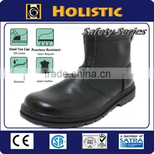 Made in Taiwan CNS Standard Black Steel Full Grain Leatheroil Industry Safety Shoe thumbnail-1