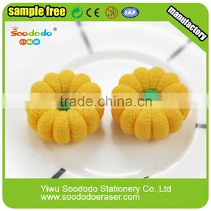 Yiwu 3d Eraser Vegetable Pumpkin Shape Cheap Eraser Factory thumbnail-1