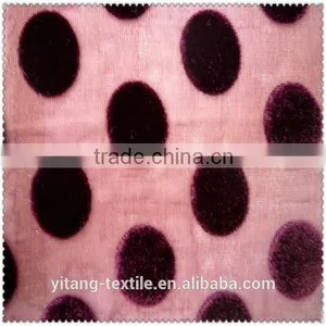 Polyester Flocking Dress Fabric thumbnail-1
