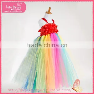 High Waist Braces Overalls Ambilight Colorful Rainbow Dress for Halloween Costume Gauze Dress Supplier's Choice thumbnail-2