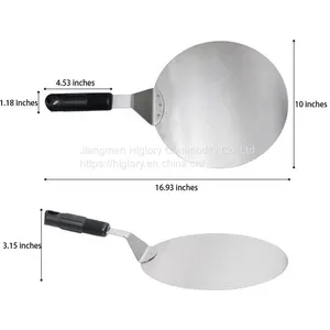 Factory Stainless Steel 430 Pizza Tools PP ABS Handle Pizza Plate 10/12 Inch Pizza Peel for Baking thumbnail-5