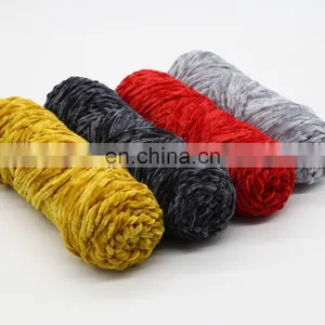 2mm Popcorn Fancy Crochet 100% Acrylic Coral Velvet Super Chunky Chenille Yarn 3 cm Polyester Crochet Loop Yarn Hand Knitting thumbnail-3