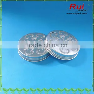 Silver Spice Aluminum Lid With Hole,natural Silver Aluminum Air Freshener Cap,beautiful Aluminum Lid thumbnail-1