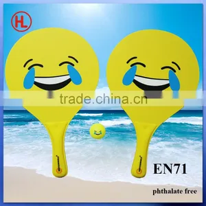 Expression Printing Funny Wooden Beach Tennis Racket thumbnail-1