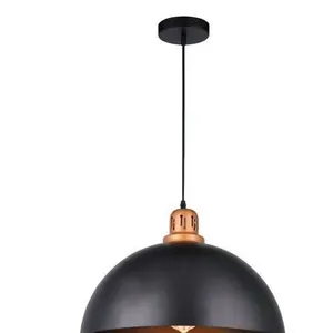 Retro Industrial Style 1-Light Pendant Brass Finish Restaurant Kitchen Island Ceiling Fixture Lighting thumbnail-1