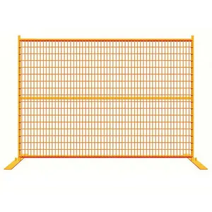 High Quality Hot Dipped Galvanized Canada Standard Temporary Fence Panels for Construction Site Movable Outdoor Fence thumbnail-1