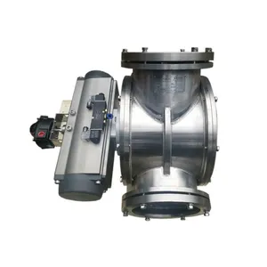 Pneumatic Spherical Three-way Diverter Valve thumbnail-1
