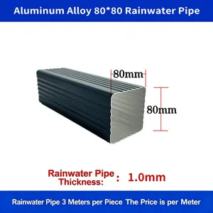 Manufacturer of Aluminum Alloy Finished Drainage Pipes, Exterior Wall Rainwater Pipes, and Gutter Downspouts. thumbnail-2