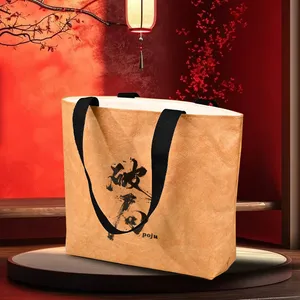 Custom Thick Waterproof Tyvek Tote Bag, Eco Promotional Gift Bag thumbnail-3