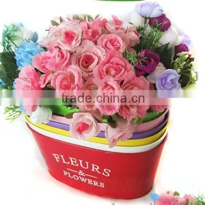 CCGB-G110 New Available Bigger Oval Metal Flower Bucket, Garden Bucket, Creative Bucket thumbnail-3
