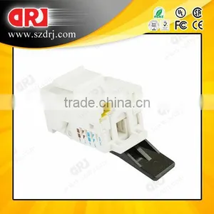 CAT5e/CAT6 UTP Modular Jack With Black Free Tools thumbnail-1