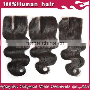 Popular Stock 100% Human High Quality Cheap Human Hair Lace Front Lace Closure Weaves thumbnail-5
