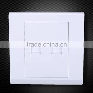 Promote Computer Accessories Double 2 Gang Computer Socekt , Computer Socket Duplex thumbnail-1