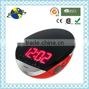 Decor Wide Screen LED Digital Alarm Clock PLL Radio thumbnail-1