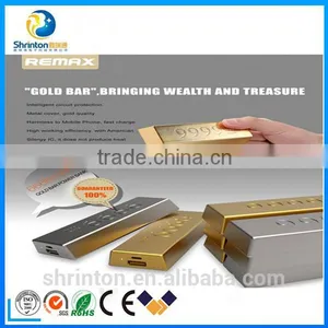 Factory Directly Offer Gold Bar Portable Power Bank 10000mah With Smart Shape thumbnail-3