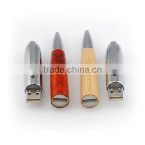 Gift Wooden Pen Shape USB Flash Memory 2g 4g With LOGO thumbnail-5