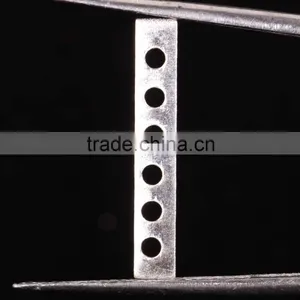6 Hole Connector 925 Solid Sterling Silver Wholesale Beads thumbnail-1