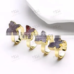 2016 Latest Gold Ring Designs, Natual Stone Gold Rings thumbnail-4