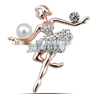 Elegant Ballet Dancer High Quality Brooch thumbnail-1