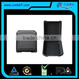 Black Hamburger Boxes Disposable Biodegradable Food Boxes thumbnail-1