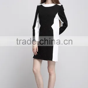 Black and White Party Dress Cocktail Dress thumbnail-2