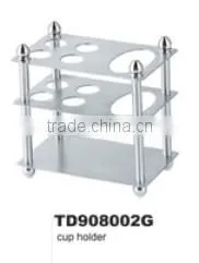 Hot Sale 3 Layer Square Stainless Steel Shower Cubicle Cup Holder thumbnail-1