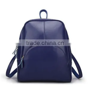 PU Leather New Fashion Backpack Multi Candy Pure Colors Shoulder Bag thumbnail-3