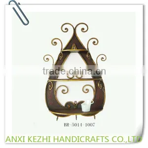 Metal Wall Decor Storage Shelf thumbnail-1