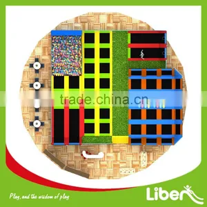 Made in China Kids Indoor Commercial Trampoline Park, Foam Pit and Dodgeball Trampoline Park for Kids thumbnail-3