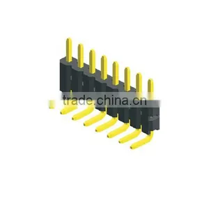 2.54mm Pitch 5 Pin Male Connector RIGHT Angle Single Row thumbnail-1