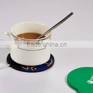 2016 Hot USB Heat Warmer/cup Mat/coffe Coaster/vacuum Cup Pvc Coaster thumbnail-2