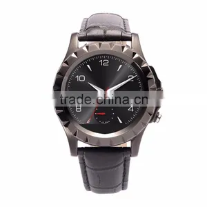 2015 Hi-Tech Metal Body Round Screen Bluetooth Smart Watches Men thumbnail-5