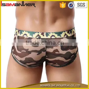 Trendy Military Printing Male Underwear Hot Sexy c String for Men thumbnail-3