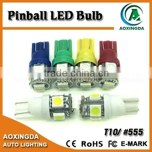 6V Super Bright 555 44 47 Pinball 5050 5 SMD LED Lamps for Pinball Machine thumbnail-1