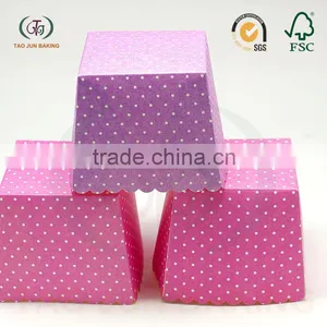 Disposable Square Cupcake Liners Cups Paper Baking Cups for Cakes thumbnail-5