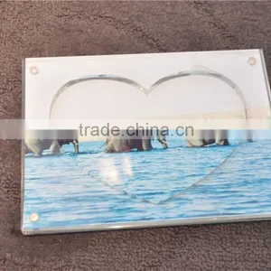 Heart Acrylic Photo Frame With Hardware thumbnail-2