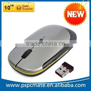 Wireless Mouse With USB 2.4G Snap-in Receiver Silver thumbnail-1